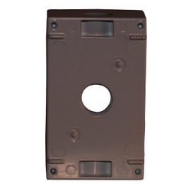 Sigma Engineered Solutions, Bronze Sigma Electric 14251-5XBR 1/2-Inch 5 Hole 1-Gang Side Entry Box, 1/2-in