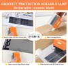 2Pack Identity Theft Protection Roller Stamps-6 Refill Inks,Aodili Prevention Privacy