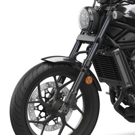 TCT-MOTORPARTS Black Front Fender Fit For Honda Rebel 300 CMX300 2017-2024 500 CMX500 2017-2025