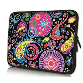 17”-17.3" inch Shoulder Laptop Messenger Solid Strong Canvas Sleeve Case Bag Briefcases Multi-Colour by Funky Planet Bags Cases (Painting)