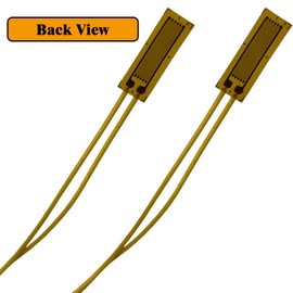 Cuidr Strain Gauge, 120ohm Foil Strain Gauge Sensor, Load Cell Pressure Resistance Strain Gauge, Linear Strain Gages (BX120-10AA, 2Pack)
