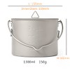 TOAKS Titanium Pot with Bail Handle, Outdoor Hanging Camping Cookware