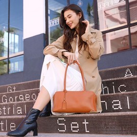 Kattee Leather Purses and Handbags for Women Small Top-handle Tote Bag Satchel Shoulder Bags