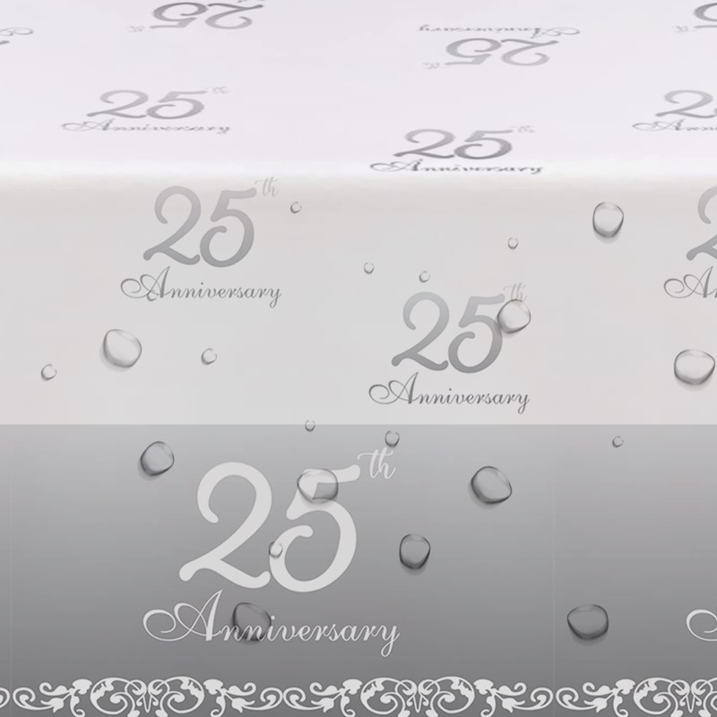 APOWBLS 25th Anniversary Wedding Party Tablecloth (2)