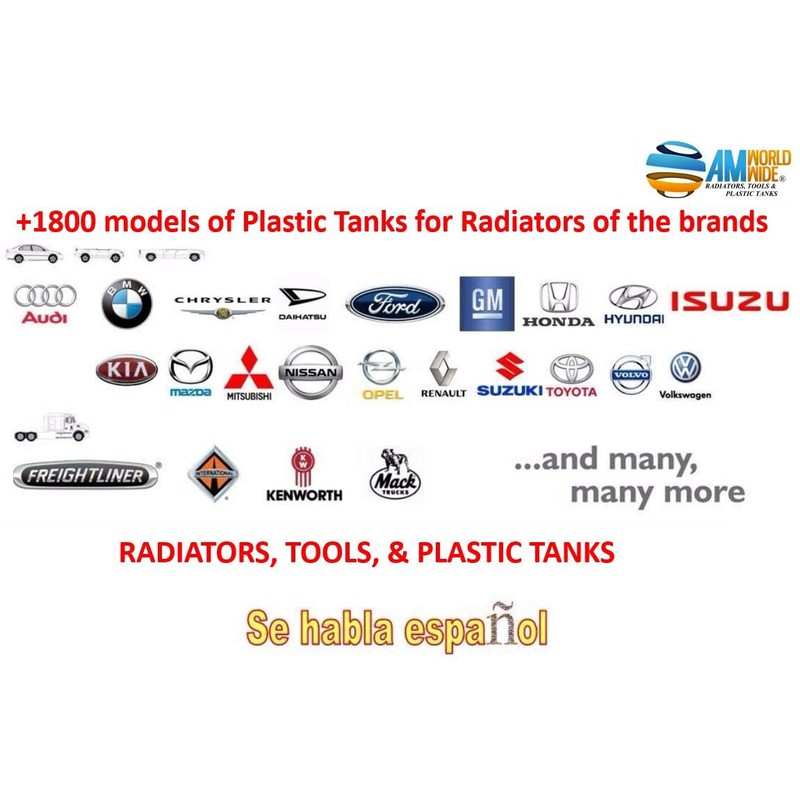 Radiator Plastic Tank Replacement Compatible With Kia Sephia Spectra 1998-2004