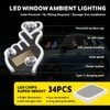 Finger Heart Car Window Light, Solar-Powered Wireless LED Heart Shape