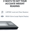 Talking Digital Scale Extra Wide Glass - Accurate Visual &