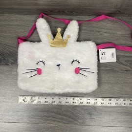 Almar Furry Glitter Crown Princess Bunny Rabbit Purse Cross Body Easter Child Novelty