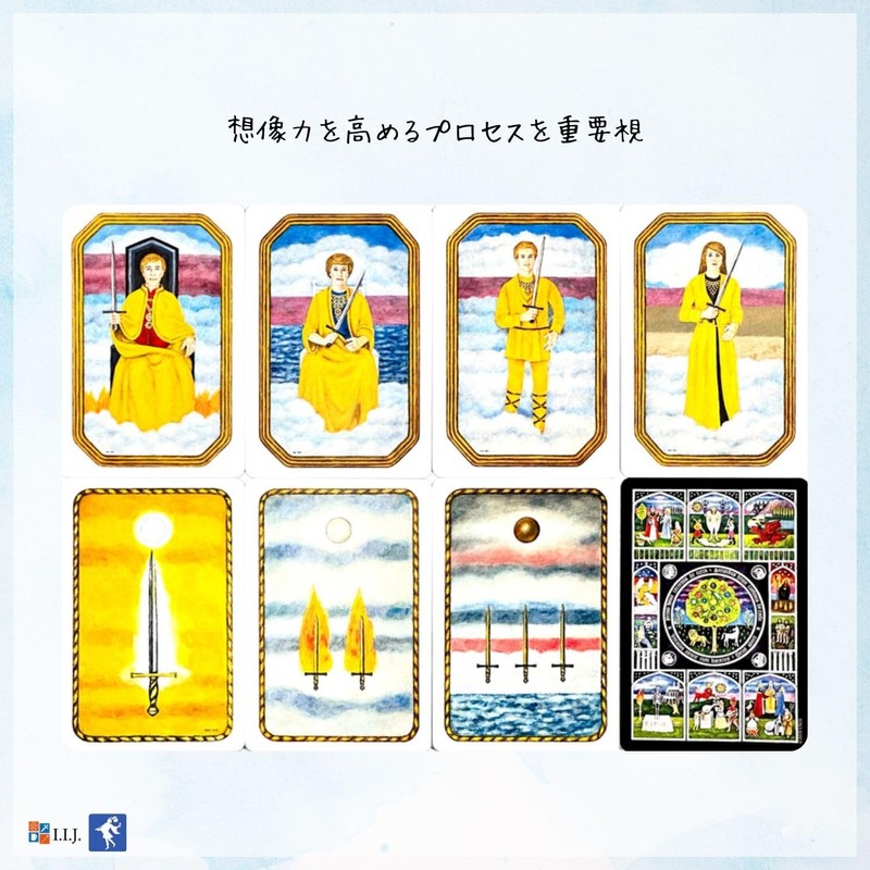 I.I.J Tarot Cards, 78 Cards, Jungian Tarot Divination, Japanese Instruction