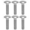 30Pcs M8x1.25 Screw Bolt A2 Stainless Steel Cup Square Coarse