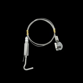 TF6S 1M Silver Picture Hanging Rail System 1 Rod 5ea