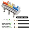 AITRIP 10pcs DIN Rail Terminal Blocks, DIY Splicing Wire Connectors
