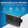 Pack of 100 WPC Plank Clips, 6 mm Plastic Mounting