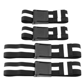 POENVFPO Occlusion Bands, 4 Pack (2 Bicep Bands, 2 Leg Bands), Bicep Restriction Bands with Quick Release, Gain Fast Muscle Growth, Without Lifting Heavy Weights