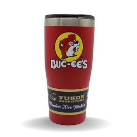 Buc-ee's Red Stainless Steel Tumbler With Bucky the Beaver, Double Wall Vacuum Insulated, 20 Ounces
