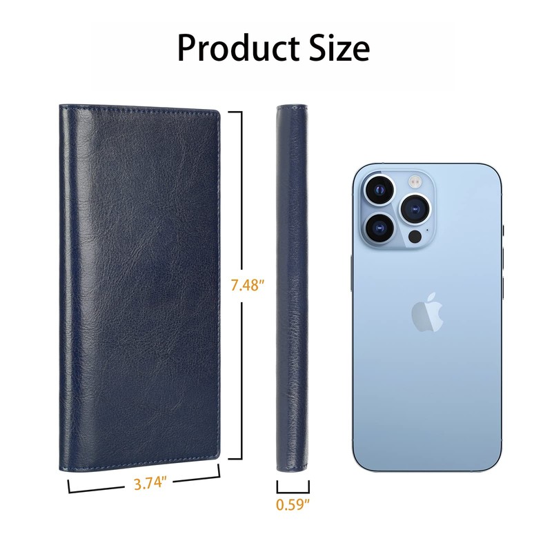 Lavemi Ultra Slim Thin Leather Women Wallet RFID Blocking Credit