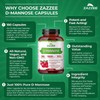 Zazzee D-Mannose, 1000 mg per Serving, 180 Vegan Capsules, 3