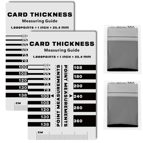 Sports Card Thickness Measuring Tool - 2 PCS Card Point