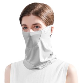 Neck Gaiter Men Women Face Cover Sun Protection – Ice Silk Cooling Balaclava Neck Cooler, Breathable Dust Mask Face Shield for Summer Outdoor
