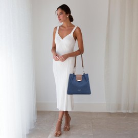 BESMART Denim Tote Bag Shoulder Bags for Women, Women's Handbag Blue Hobo with Circle Chain, Female Satchel Casual Purse for Business Work/College/Daily/Commuter/Shopping, 2025