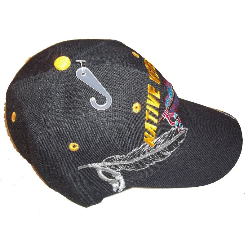 Native Veteran Adjustable Embroidered Hat Baseball Cap Army Marine Navy