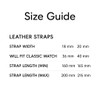 Daniel Wellington Sheffield Classic Italian Leather Watch Strap, black, Strap.
