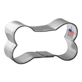 Mini Dog Bone 1.5 Inch Cookie Cutter from The Cookie Cutter Shop – Tin Plated Steel - Made in the USA