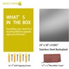 SHACO 24 x 30 Inch Stainless Steel Backsplash for Stove,