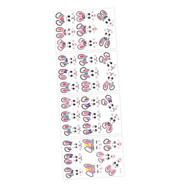 STOBAZA 4pcs Easter Stickers Plush Crib Parts Ceiling Fans Household Toilet Cover Pyramid Cartoon Materials Egg Decoration Unique Decoration Cartoon Animals Toilet PVC