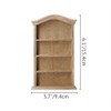 Odoria 1/12 Scale Miniature Shelf Mini Bookshelf Bookcase Miniatures Dollhouse