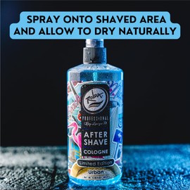 Rolda Urban After Shave Tonic Cologne Spray For Men - Post Shave Tonic Calms Irritation, Helps Heal & Clean Shaved Areas, Refreshing Masculine Fragrance (14.54oz | 430ml)