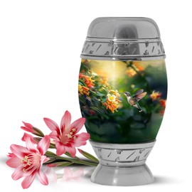 Yatskia Hummingbird Urn for Ashes for Women, Small Urns for Human Ashes Keepsake, (Pack of 1, 3 Inch)