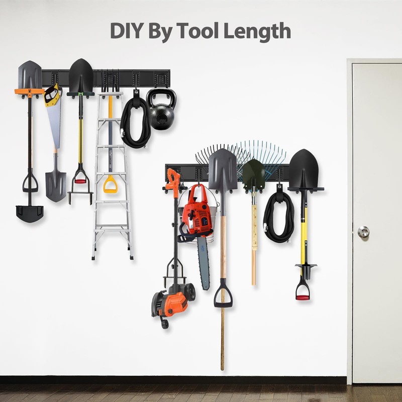 Waturis Garage Organizer - 64 Inch Wall Mount Tool Storage,