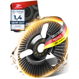 Adlerfokus Wood Sanding Disc 125 mm Angle Grinder [Extra Sharp] Flex Disc for Wood - Root Milling - Paint Milling - Tree Stump Grinder - Rasp Disc - Wood Sanding with a Flex Sanding Disc