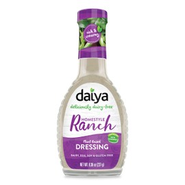 Daiya Ranch Dressing, 100% Dairy Free :: Creamy Homestyle Salad Dressing :: Vegan, Gluten Free, Non GMO :: Deliciously Zesty Flavor For Pouring or Dipping, 8.36-Oz. (2 Pack)
