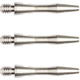 WINMAU Plain Aluminium Extra Short Dart Stems - 1 Set per Pack (Total 3 Waves)