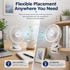 A2Z 5 Inch USB AC DC Desk Fan Clip Fan