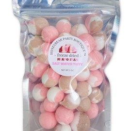 Freeze Dried Neapolitan Candy Taffy - Chocolate Vanilla Strawberry 2 oz bag