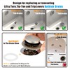 Artiwell Brushed Nickel Universal Tip Toe Tub Drain Conversion Kit
