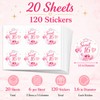 Sweet 16 Birthday Favor Stickers: 120 Paper Round Labels