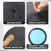 Newwiee 6 Pcs Black Leather Stool Covers Round,Waterproof PU Stretch