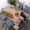 Walmsco Tablecloth Brown Leaves Decor For Dining Room Kitchen Rectangular