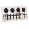 Rocker Switch Panel 8 Gang 12‑24V 5 Pin Blue Light