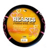 Comfort Grip Steering Wheel Cover - Love Story Hearts Pink