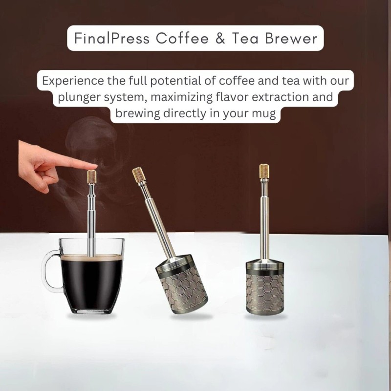 vigor Portable Convenient COFFEE Press plunger & Tea Filter with