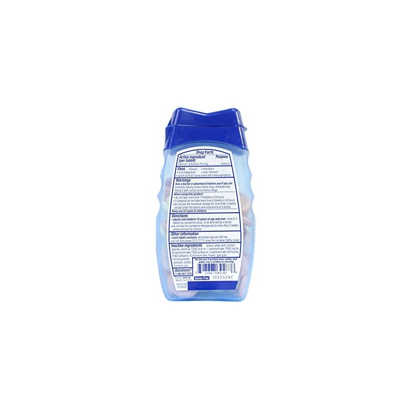 PACK OF 3 EACH TUMS SMOOTHIES ASST FRUT 60TB PT#766739287