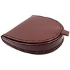 Mens Real Leather Coin Tray Purse LARGE 8cm x 9cm