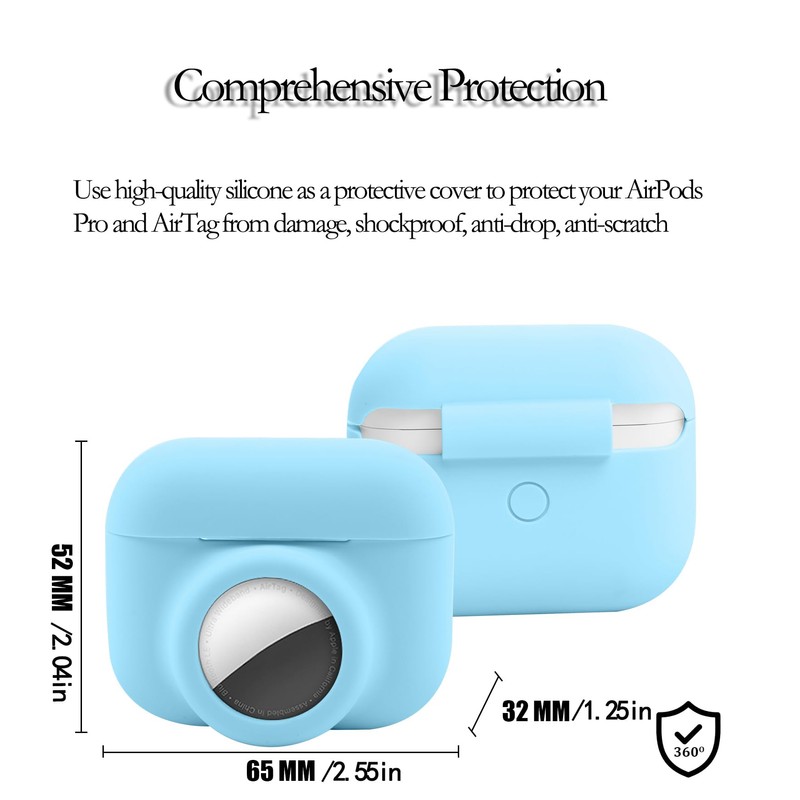 2 in 1 Protective Skin Case Compatible for Airpods Pro