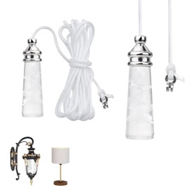 wodehaainiyibeizi 2Pcs 150cm Cord Connector for Bathroom Toilet Light Ceiling Light Fan Switch Connector bathroom light switch Bathroom light drawstring crystal bathroom light pull cord