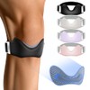 Silicone Patellar Tendon Support Strap, Adjustable Non-Slip Patella Band Stabilizer